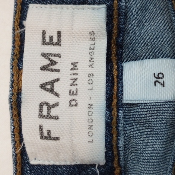 Frame Denim Womens Jeans Sz 26 Le High Skinny Stretch Fall Winter Boots Western - Picture 6 of 12